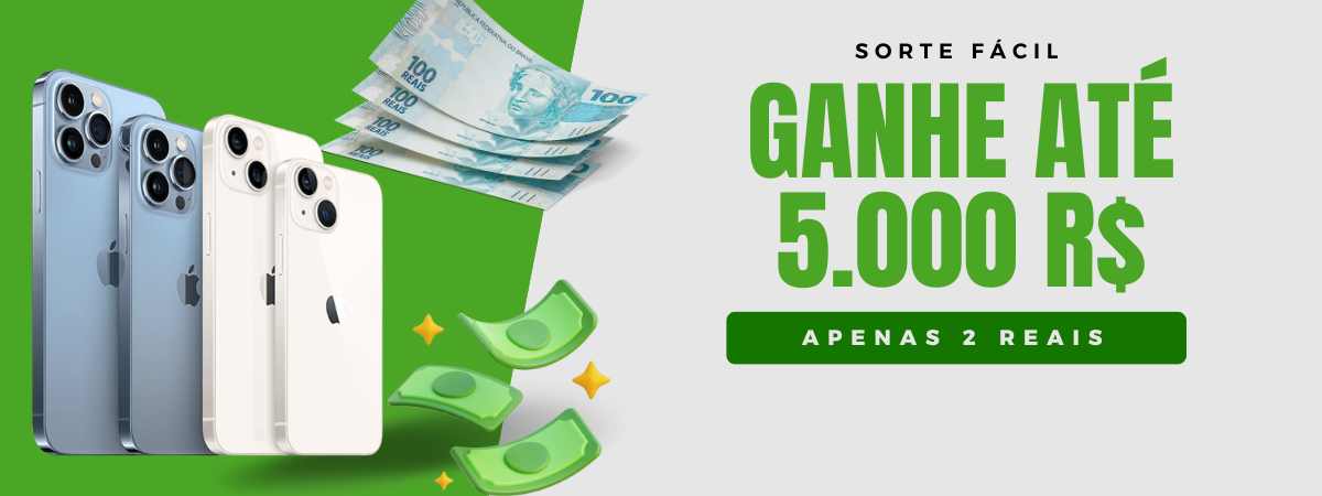 Prêmios até R$5.000,00 no pix